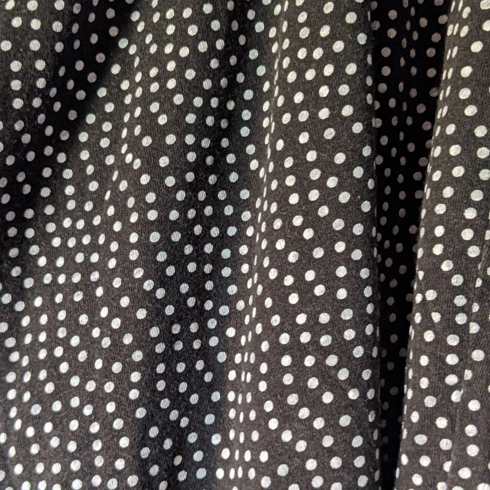 Women's No Boundaries Black and White Polka Dots Capris Size 3X